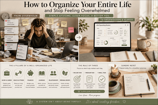 How to Organize Your Entire Life and Stop Feeling Overwhelmed: The Ultimate 2026 Guide - My Store