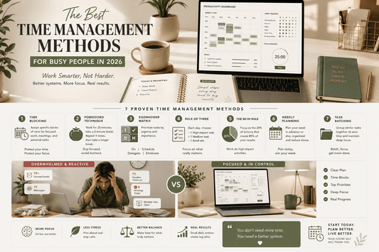 The Best Time Management Methods for Busy People in 2026: 7 Proven Systems to Get More Done - My Store