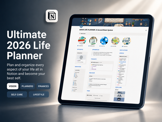 The Notion life planner template built to declutter your mind . Get your entire life systematized in under 5 minutes