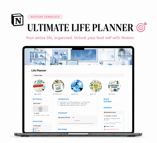 The Notion life planner template built to declutter your mind. Set up your entire life system and start planning in minutes. - NotionRoutine