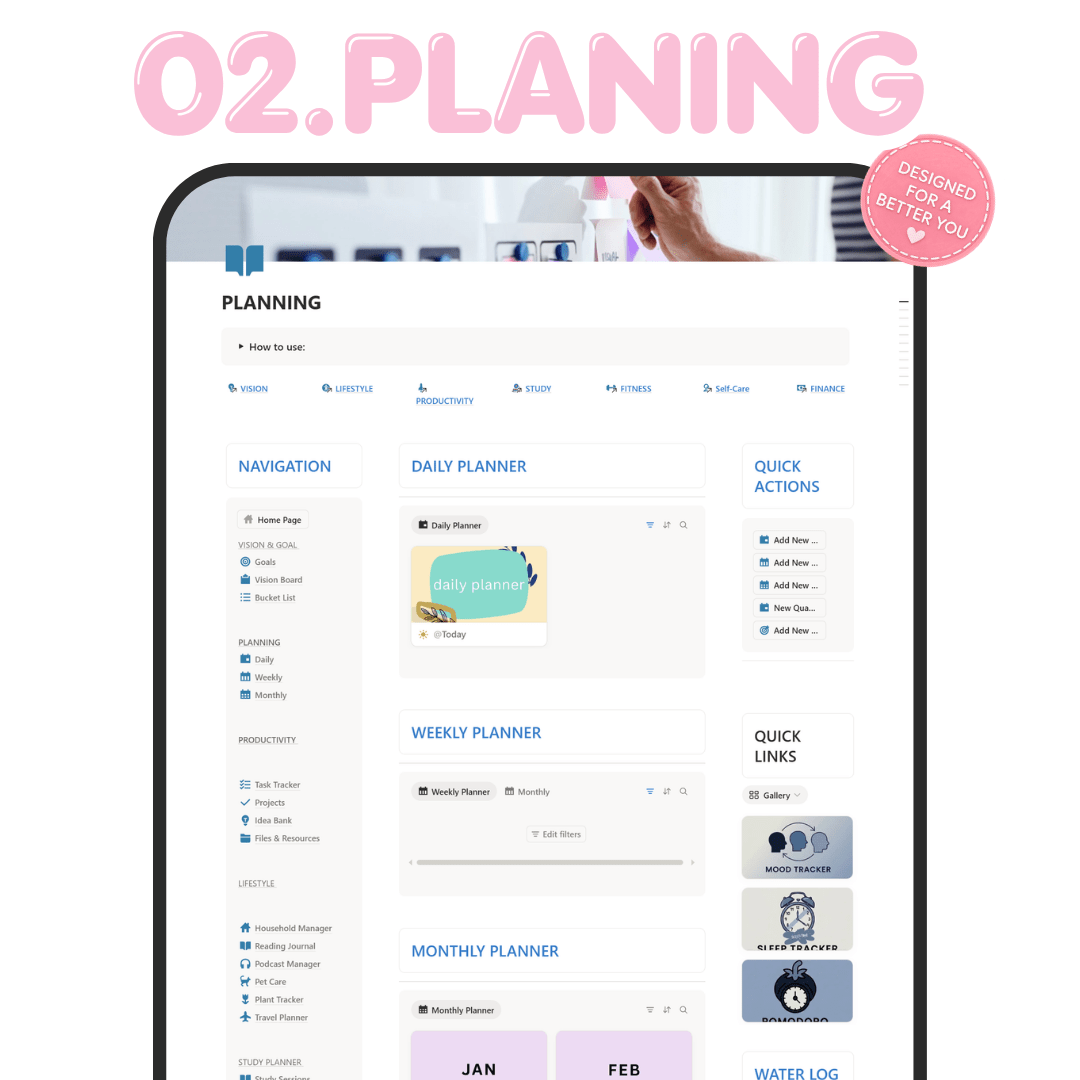 The Notion life planner template built to declutter your mind. Set up your entire life system and start planning in minutes. - NotionRoutine